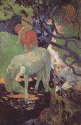 Paul Gauguin The White Horse (mk06) Sweden oil painting reproduction